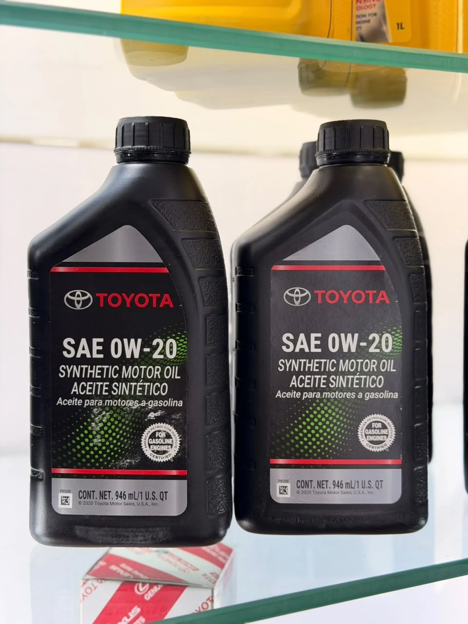 Aceite Sintético Toyota SAE 0W-20 946 ml