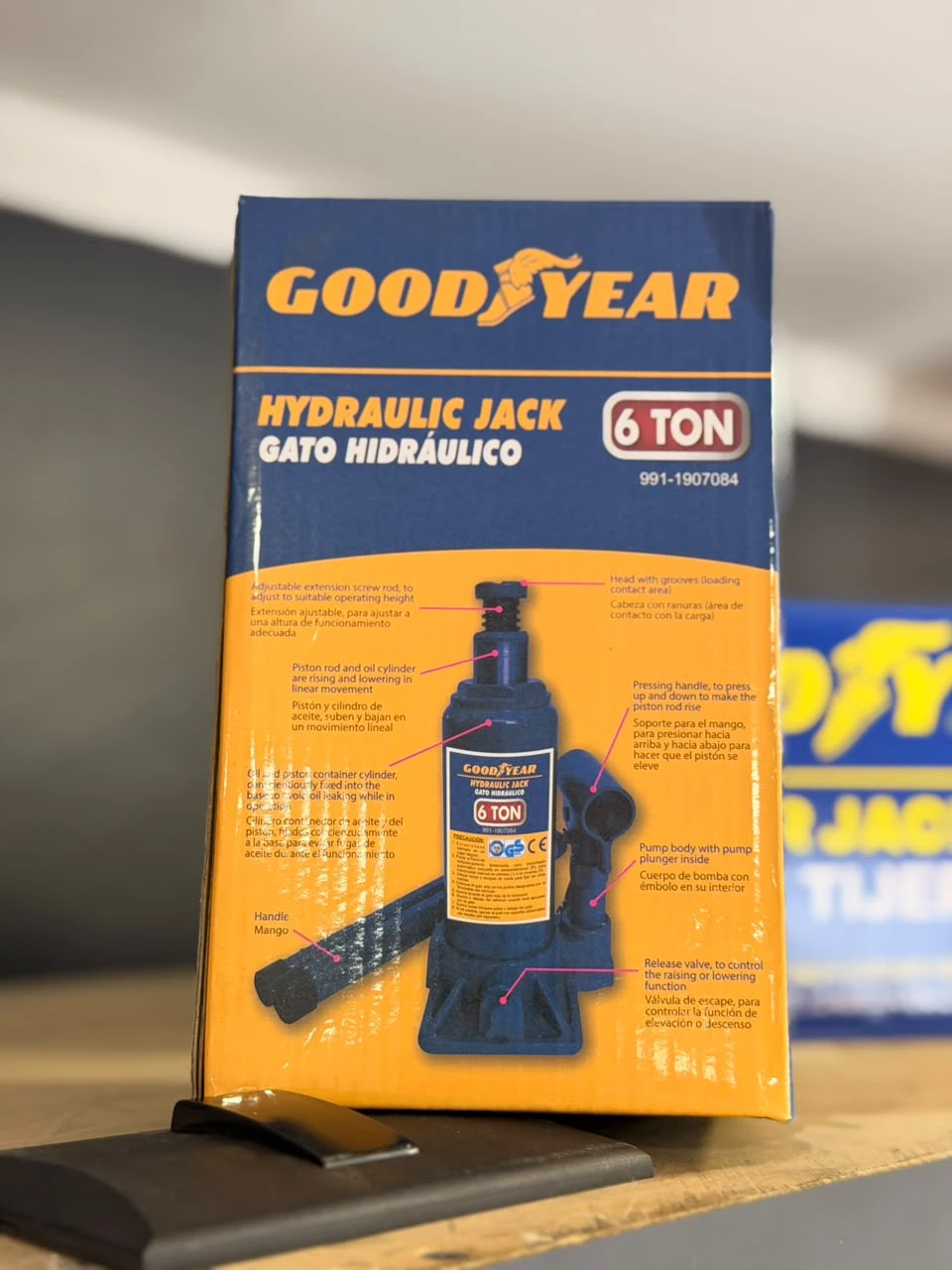 Gato Hidráulico Goodyear 6 Toneladas